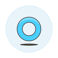 Blue Agender Symbol Illustration from UX Colors Set