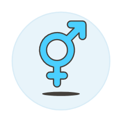 Blue Gay Symbol Illustration from UX Colors Set