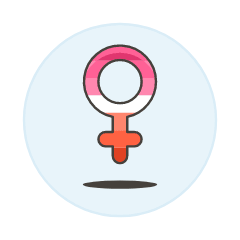 Lesbians Female Symbol Illustration from UX Colors Set