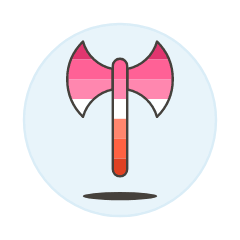 Lesbians Labys Symbol Illustration from UX Colors Set