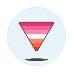 Lesbians Triangle Symbol Illustration from UX Colors Set