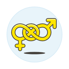 Neutral Bisexual Symbol 1 Illustration from UX Colors Set