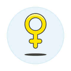 Neutral Female Symbol Illustration from UX Colors Set