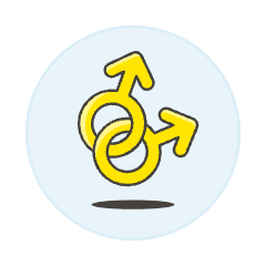 Neutral Homosexual Symbol Illustration from UX Colors Set