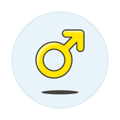 Neutral Male Symbol Illustration from UX Colors Set