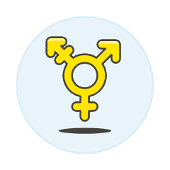 Neutral Transgender Symbol Illustration from UX Colors Set