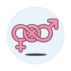 Pink Bisexual Symbol 1 Illustration from UX Colors Set