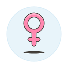 Pink Female Symbol Illustration from UX Colors Set