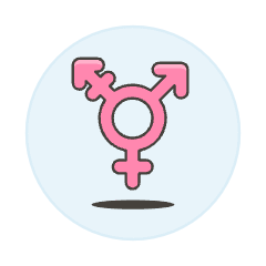 Pink Transgender Symbol Illustration from UX Colors Set
