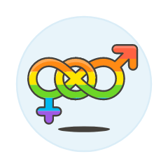 Pride Bisexual Symbol 1 Illustration from UX Colors Set