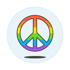 Pride Peace Symbol Illustration from UX Colors Set