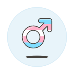 Transgender Male Symbol Illustration from UX Colors Set