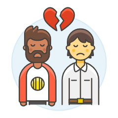 Gay Breakup 2 Illustration from UX Colors Set