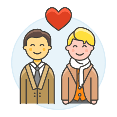 Gay Couple 2 Illustration from UX Colors Set