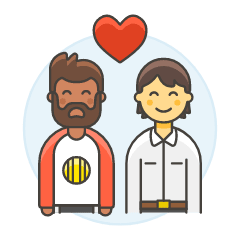 Gay Couple 3 Illustration from UX Colors Set