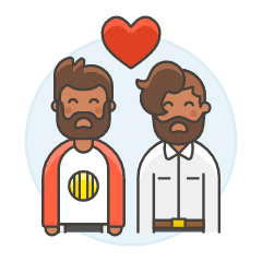 Gay Couple 4 Illustration from UX Colors Set