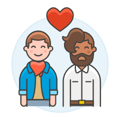 Gay Couple 5 Illustration from UX Colors Set