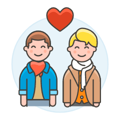 Gay Couple 6 Illustration from UX Colors Set