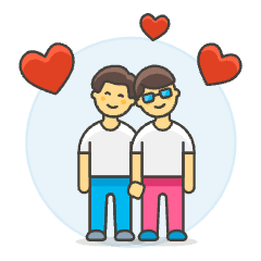 Gay In Love 1 Illustration from UX Colors Set