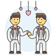 Gay Marriage 1 Illustration from UX Colors Set