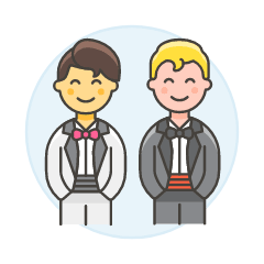 Gay Marriage 3 Illustration from UX Colors Set