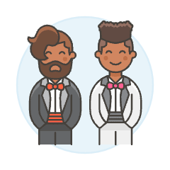 Gay Marriage 4 Illustration from UX Colors Set