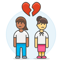 Lesbians Breakup 8 Illustration from UX Colors Set