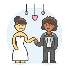 Lesbian Wedding 4 Illustration from UX Colors Set