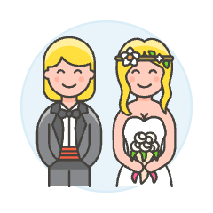 Lesbian Wedding 9 Illustration from UX Colors Set