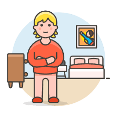 Bedroom Stlye 4 Illustration from UX Colors Set