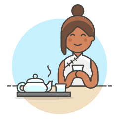 Chinese Tea Time 6 Illustration from UX Colors Set