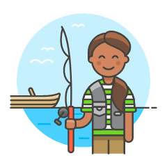 Fishing Trip 1 4 Illustration from UX Colors Set