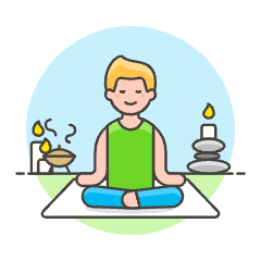 Meditation 1 1 Illustration from UX Colors Set