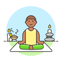 Meditation 1 3 Illustration from UX Colors Set