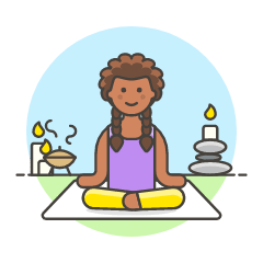 Meditation 1 4 Illustration from UX Colors Set