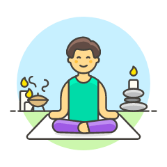 Meditation 1 5 Illustration from UX Colors Set