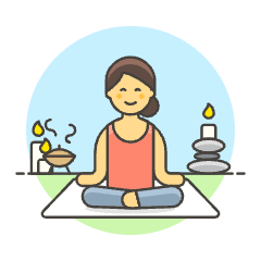 Meditation 1 6 Illustration from UX Colors Set