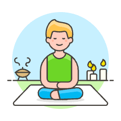 Meditation 2 1 Illustration from UX Colors Set