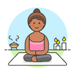 Meditation 2 4 Illustration from UX Colors Set