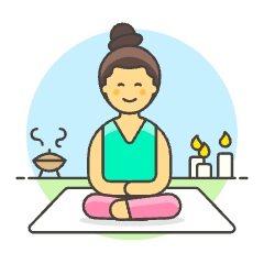 Meditation 2 6 Illustration from UX Colors Set