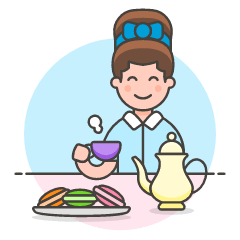 Tea Time 1 1 Illustration from UX Colors Set