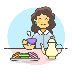 Tea Time 1 3 Illustration from UX Colors Set
