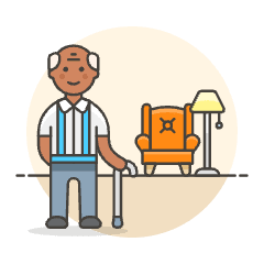 Retirement 1 3 Illustration from UX Colors Set