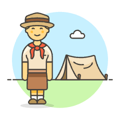 Scout Camp 4 Illustration from UX Colors Set