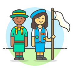 Scout Patron Group 10 Illustration from UX Colors Set