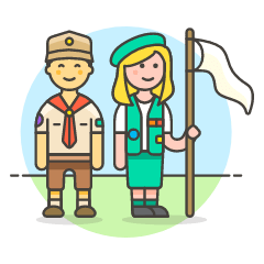 Scout Patron Group 11 Illustration from UX Colors Set
