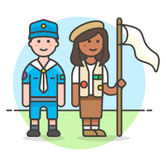 Scout Patron Group 15 Illustration from UX Colors Set