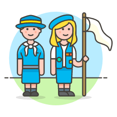 Scout Patron Group 3 Illustration from UX Colors Set