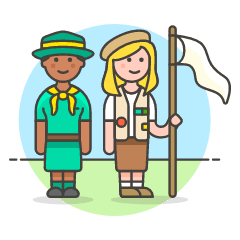 Scout Patron Group 4 Illustration from UX Colors Set