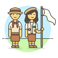 Scout Patron Group 8 Illustration from UX Colors Set